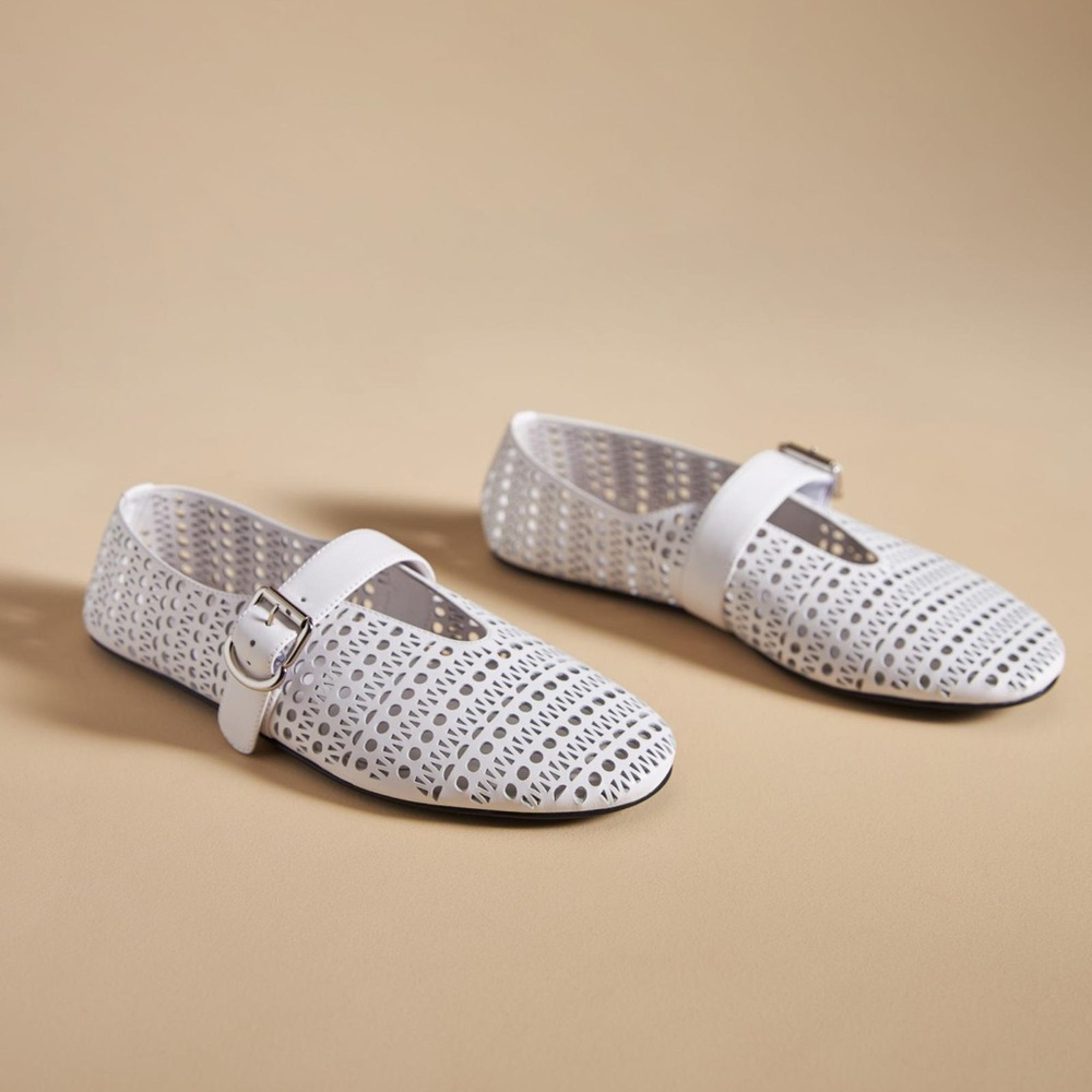 Jeffrey Campbell White Shelly Flats